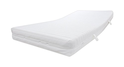 Dibapur® 3 System: ca 25 cm Höhe Matratze (200x190) Orthopädische Kaltschaummatratze Kern ca 24 cm - Soft MITTEL FEST - Standard Bezug Made in Germany – Bild 3