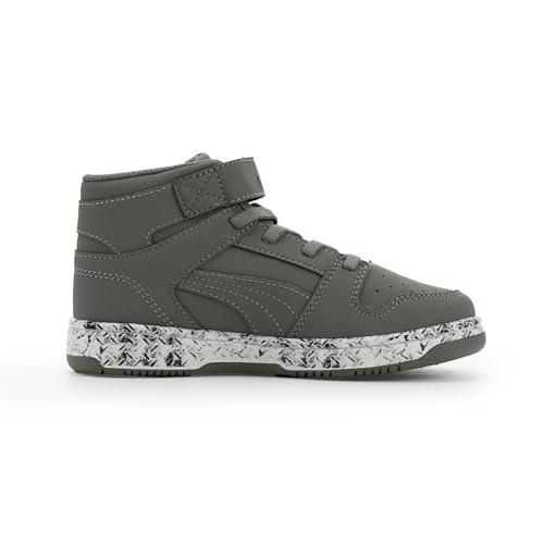 Image of PUMA Kids' Rebound Layup Mid Hook and Loop Sneakers