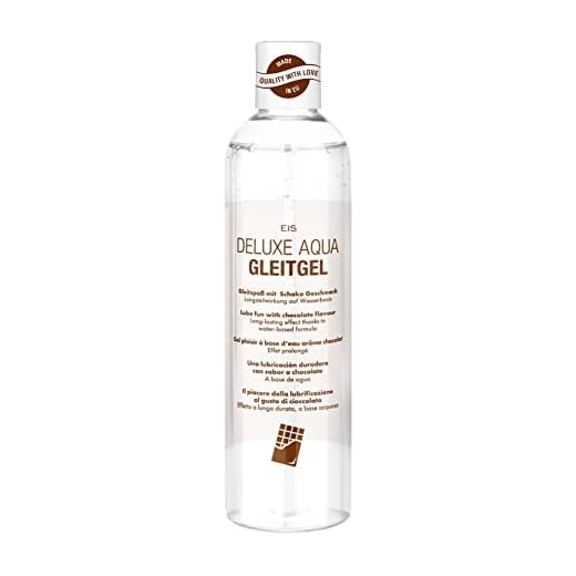 EIS, Lubricante Deluxe Aqua chocolate, efecto de larga duración acuoso, 300ml