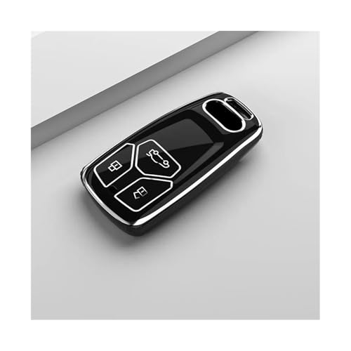 Étui souple TPU clé Audi A4 A5 B9 protection premium noire