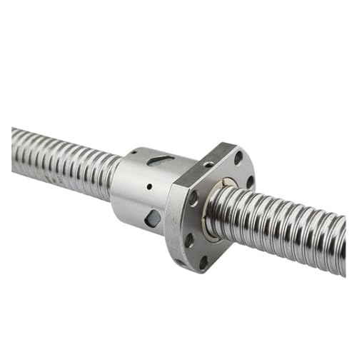 Metal Ball Screw nut 2510 Ball Screw 200mm-1000mm Ball Nut with Flange BK/BF20 XZY Machine Tool End Face is CNC Parts Processing(350mm)