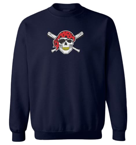 Haase Unlimited Pirate Skull - Sports Team Pitt Toddler Fleece Crewneck Sweater