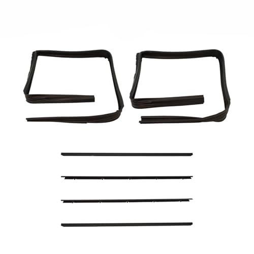 HCZLHCZL Front Window Sweep & Run Channel Seal Kit Set for Chevy for S10 for Blazer for GMC for Sonoma for Syclone for Typhoon for S15 for Jimmy for Olds