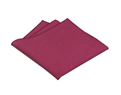 Image of Mens Linen Tie Set - Solid Necktie with Pocket Square