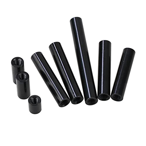 10 pièces M3x4-100mm en alliage d'aluminium noir rond entretoise colonne RC modèle espacement pilier, M3x10mm Cover