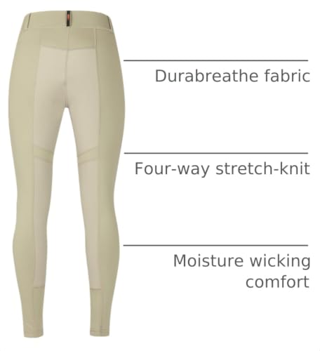 Image of Kerrits Women's Flex 3.0 Full Seat Horse Riding Tights - Lightweight Equestrian Leggings with Secure Grip and Pockets