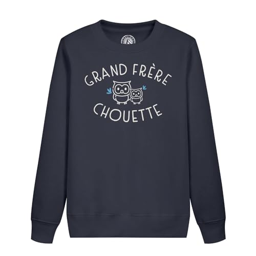 Sweat enfant grand frère chouette famille pour grandir ensemble