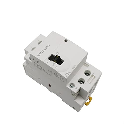 Contacteur modulaire rail DIN 220V 40A 2NO interrupteur manuel domestique AC
