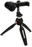 Sennheiser MKE 200 + kit mobile, microfono direzionale da montare sulla videocamera con morsetto per smartphone e mini treppiede Manfrotto PIXI, 509256
