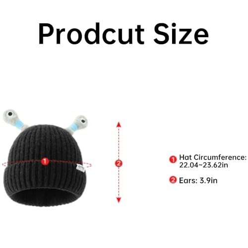 Winter Parent-Child Cute Glowing Little Monster Knit Hat, Monster Tentacle Knit Hats, Funny Monster LED Knit Beanie2