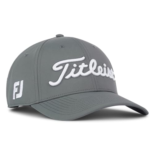 Titleist Tour Performance Golf Hat, Charcoal/White