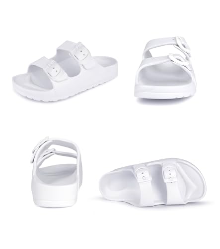 Image of Kids Slides Sandals Double Buckle Adjustable Boys Girls