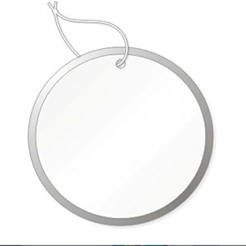 Round Tags with Metal Rims, 1-9/16 inch, White with Knotted String Attached, Box of 500