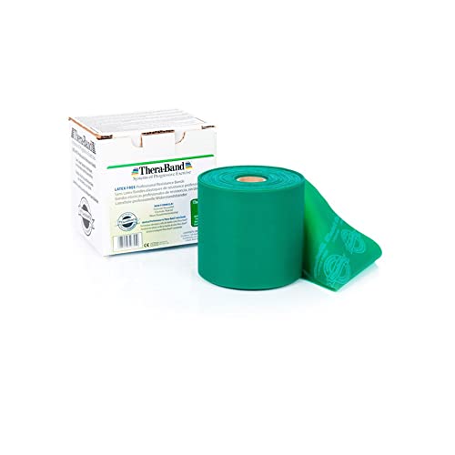 THERABAND Latexfreies Übungsband 22 85 m Grün | Schwer OneSize