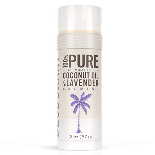 SKINNY & CO. 100% Pure Coconut Oil with Lavendar Deodorant- Anti-odor, Antibacterial, Fast Absorbing, Soothes Skin, Vegan, Handcrafted, Aromatherapeutic Properties, Aluminum & Paraben Free, 2 oz.
