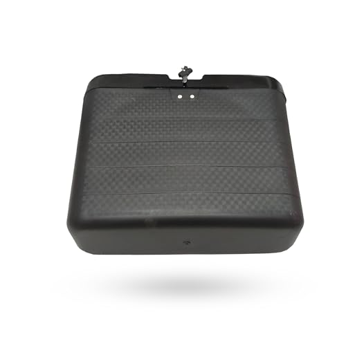 Image of RJVON - Bike Side Digi Luggage Box Super Black Size (L*34,H*30,W*11cm) for All Bikes Model Universal Fitment
