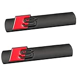KiKiHong 2 Stücke Abzeichen Car Sticker Chrom Auto Exterieur Emblem Zeichen Sport Logo für A3 A4 A5 A6 A7 A8 Q2 Q3 Q4 Q5 Q7 S3 S4 S5 S6 S7 S8 RS TT Series (Schwarz)