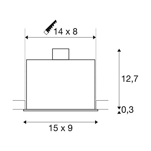 Proyector techo KADUX 2 luminaria led empotrable foco pasillo 4