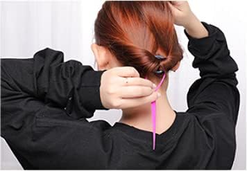 Miniatura 8 de 1 Unidad(2 piezas) de plástico mágico pelo trenzado cola de caballo herramienta clip herramienta simple bricolaje estilo de pelo accesorios