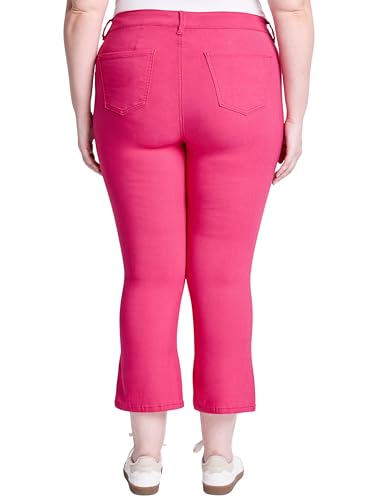 YMI Royalty for Me Women's Plus Hyperstretch Cropped Kick Flare Pants, Ep2067313