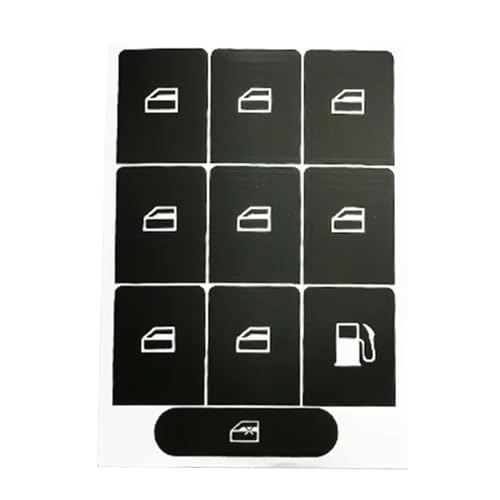 Autocollants bouton compatible avec VW lève-vitre décoration interrupteur Golf Passat