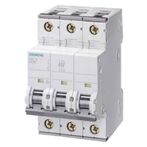 Siemens interrupteur automatique 10 kA 3 pôles 50 A courbe C pour tableau électrique
