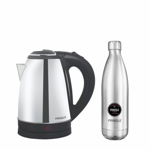 Pringle Combo: Stainless Steel Electric Kettle (1.8 Litres, Silver) & Flipper Hydrosteel Flask (500 ml, Silver) (NEO+Laggon500MlSLVR) (B0CPBV6WT3) Amazon Price History, Amazon Price Tracker