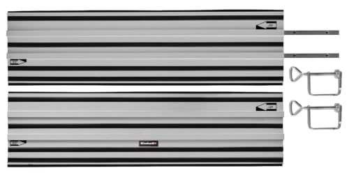 Einhell Circular Saw Aluminium Guide Rail 2x1000 mm (Compatible with Plunge Saw & Einhell Expert Handheld Circular Saw Precise and Straight cuts Gripper Strips for a Non-Slip Underside)