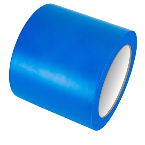 Image of GTSE 4 inch x 108 ft Blue PVC Vinyl Floor Tape, 24 Rolls, Safety Marking Tape, 6 mil Thick, Suitable for Dance Floors, Gyms, Warehouses, Sports Facilities
