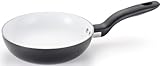 T-fal C92102 Initiatives Nonstick Ceramic Coating PTFE PFOA and Cadmium Free Scratch Resistant Dishwasher Safe Oven Safe Fry Pan Cookware, 8-Inch, Black