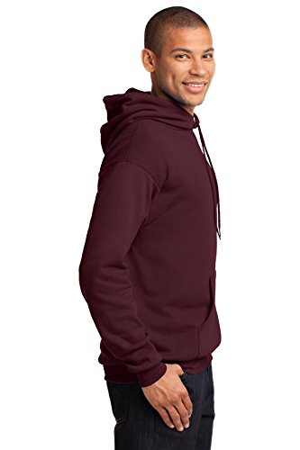 Port & Company Men's Classic Pullover Hooded Sweatshirt Maroon3