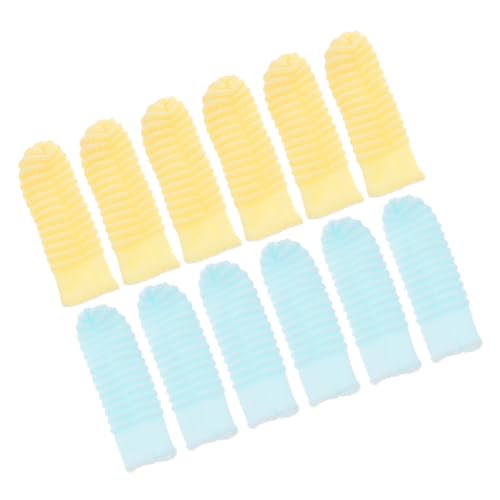 BESPORTBLE 12pcs Dog Finger Toothbrush for Small and Large Dogs Cats Washable Finger Brushes Material for Easy Teeth Cleaning Flexible Design