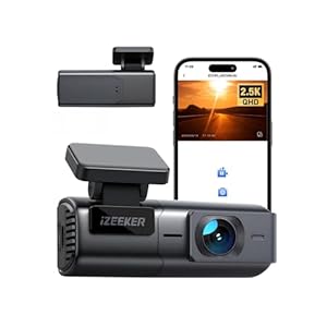 Dashcam Voiture 1440P iZEEKER 2.5K avec WiFi