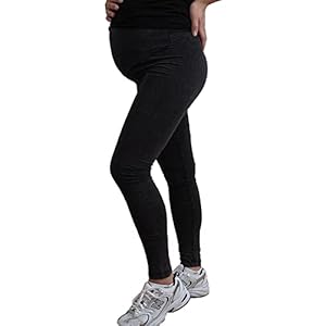 Mamatoto Maternity Leggings Soft Stretch Cotton Pregnancy Over Bump Adjustable Waist