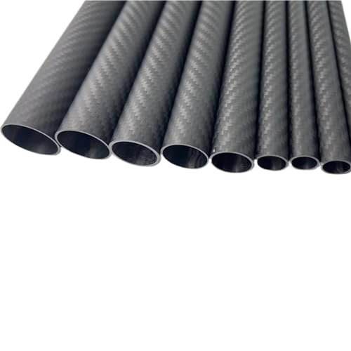 3k Carbon Fiber Tube, Twill Matte, Length:500mm, Wall Thickness: 2mm,Calibre: 7mm-43mm RC Airplane Models Accessories Carbon Fiber Square Tube(16x12x500mm 2pcs)
