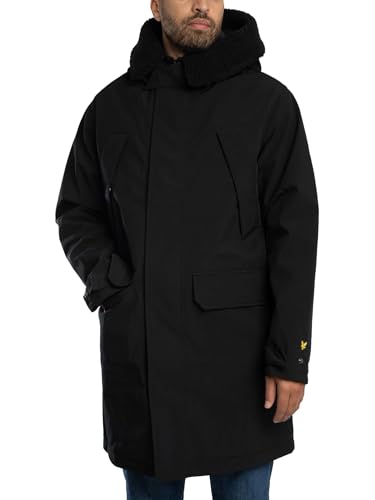 Lyle & Scott Homme Parka Pour Temps Froid, Jet Black, XL