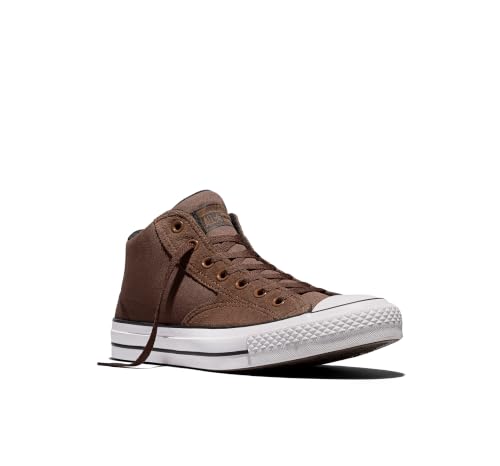Image of Converse, Unisex, Chuck Taylor All Star Malden Street Mid Top Sneakers, Heavy Duty Brown /Black /White, Men's 12, Women's 14 Medium