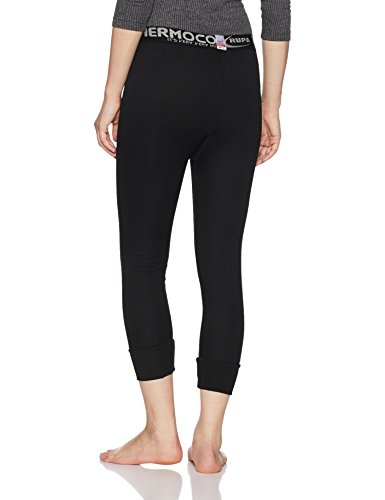 THERMOCOT Winter Thermal Bottom for Women | Snug Fit Winter Wear Trousers | Women's Premium Innerwear Warms Pants | Outer Elastic | Pack of 1 Black - Image 2 thumbnail
