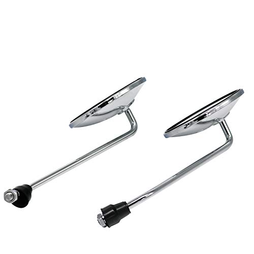 Retroviseur Moto Vue arrière de la Moto Miroir vélo électrique rétroviseur Miroir Miroir latéral cyclomoteur 8mm Rond Retro Moto