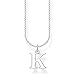 Produktbild Thomas Sabo Damen Halskette Buchstabe K silber 925 Sterlingsilber, 38-45 cm Länge