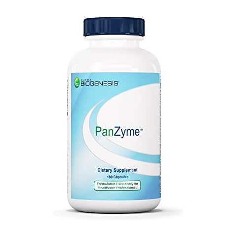 Nutra BioGenesis - PanZyme - B Vitamins, Betanine HCl, and Pancreatin as Digestive Enzymes for Digestive Health - 180 Capsules Cover