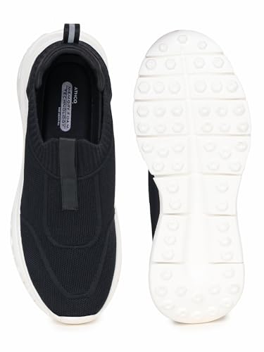 Image of ATHCO Mens Drift Memory Foam Comfort Shoes|Running|Walking|Training|Gym|Jogging|Sneaker|Athletic|Slipon|Flexible|Lightweight|Dailyuse|Sports|Casual|ExtraSoft|Fitness