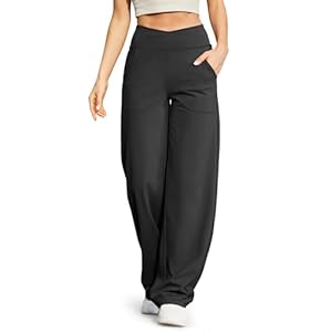 G4Free EverGoing Wide Leg Pants for Women Loose Yoga Pants with Pockets Petite/Regular/Tall Stretch Casual Lounge Pants