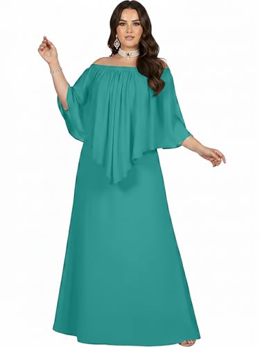 Image of KOH KOH Womens Strapless Off Shoulder Flattering Cocktail Maxi Dress Gown