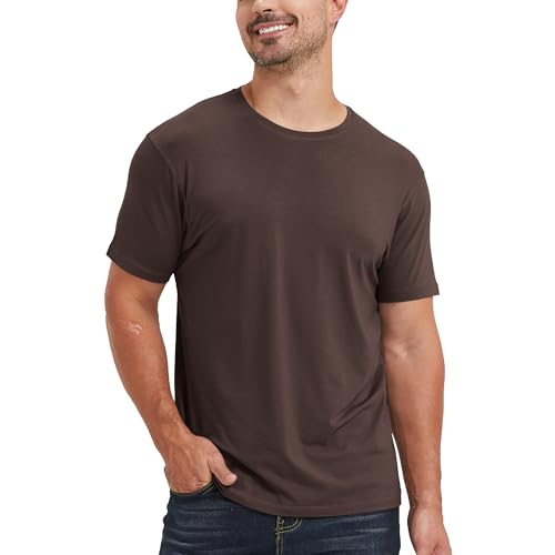 Image of netdraw Men's Ultra Soft Bamboo Viscose Cotton T-Shirt S-3XL | Moisture Wicking, Lightweight, Cool-Touch, Everyday Casual, Lounge, Sleep & Undershirt