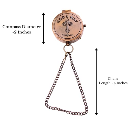 God's Way Compass - Regalos para Bautizo y Graduación para Niños y Hombres, Regalos Católicos e Inspiradores miniatura 6