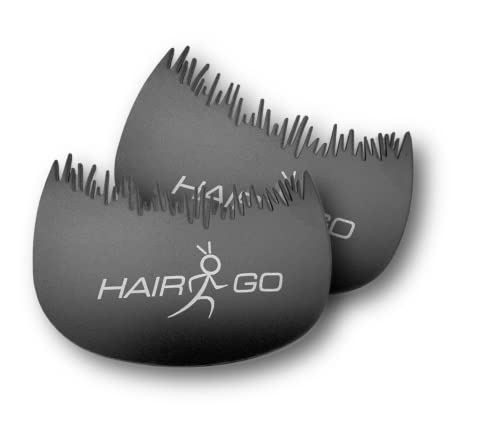 HAIR GO Pettine per capelli 2 pezzi SPARPACK Ottimizzatore per capelli per i capelli vaganti e i capelli in caduta, per un'attaccatura naturale quando si usano le fibre per capelli.