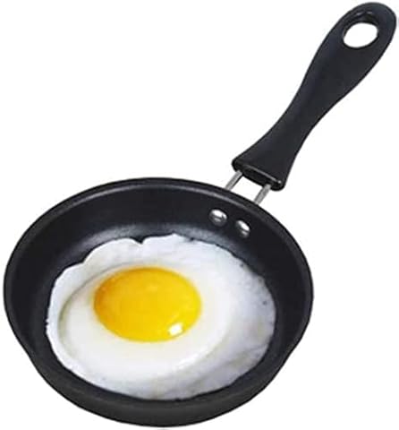 Mini Patelnia na Jedno Jajko, 4,7 "12 Cm Mini Patelnia do Jajek z Uchwytem żaroodporny Nieprzywierający Garnek, Przenośna Patelnia do Gotowania na Kempingu Płyta Indukcyjna