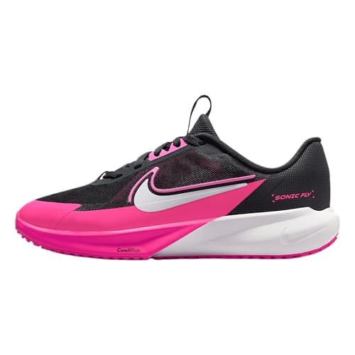 Nike Sonic Fly Big Kids' Running Shoes (Off Noir/Hyper Pink/Playful Pink/Bright Crimson)