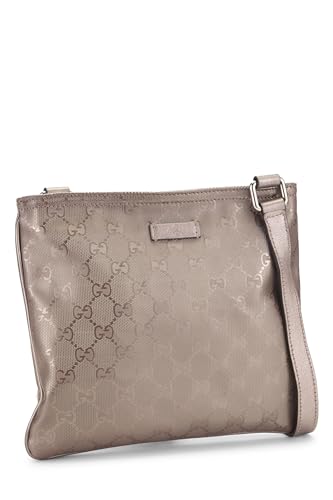 Pre-Loved Purple GG Imprime Flat Messenger Small, Purple2